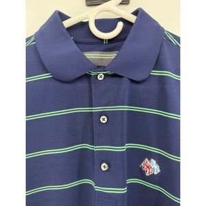 Donald Ross Striped Polo‎ Shirt Mens M SEA ISLAND FREDERICA Short Sleeve